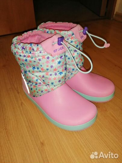Crocs сапоги на девочку