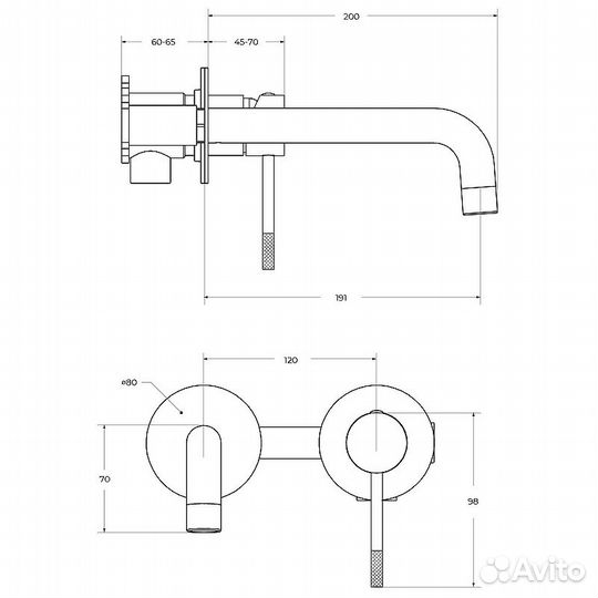 Смеситель для раковины Cezares Relax хром relax-B