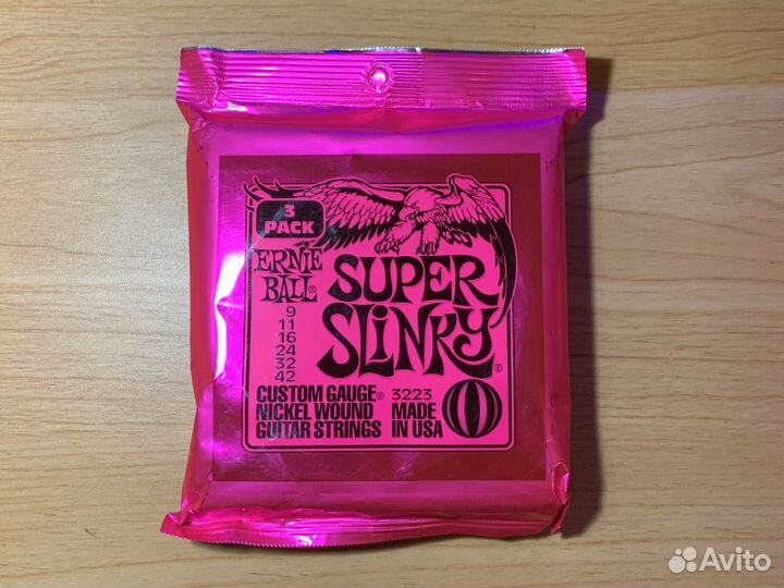 Струны Ernie Ball наборы по 3 комплекта