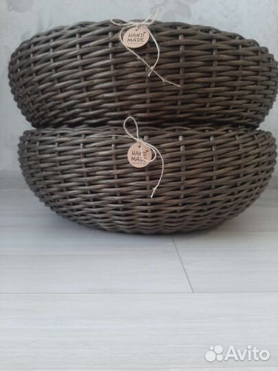 Кашпо для цветов плетеное