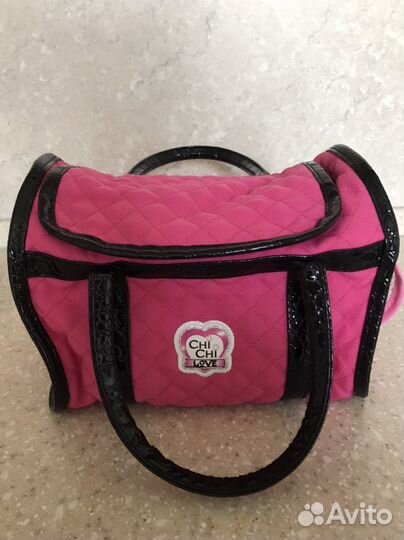 Плюшевая собачка в сумочке