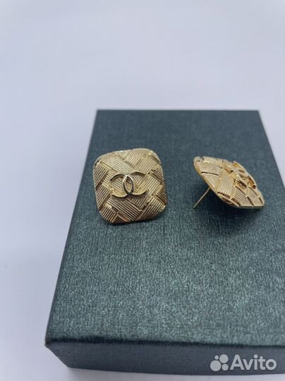 Серьги chanel винтаж / серьги шанель