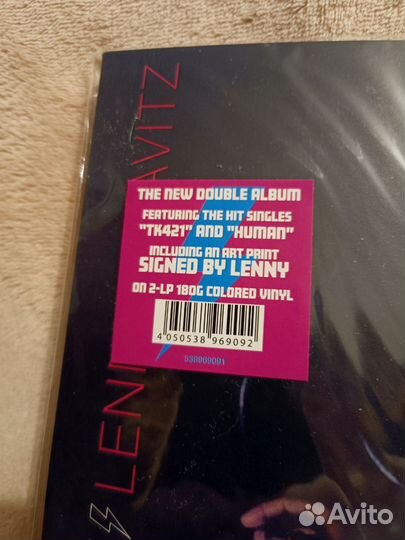 Lenny Kravitz Blue Electric Light Signed Limited