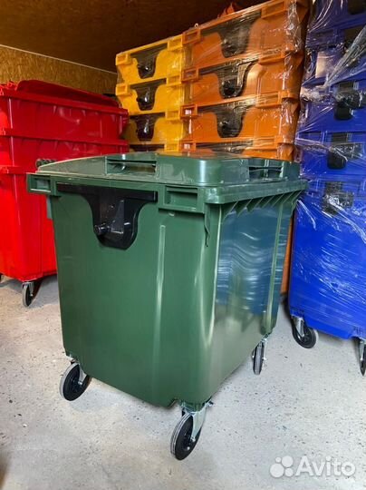 Мусорные Контейнеры 1100л с крышкой опт розница