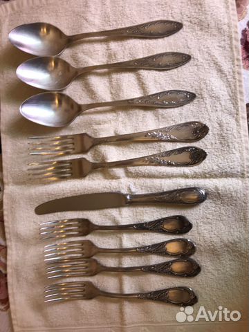 Мельхиоровые столовые приборы СССР купить в Москве | Товары для дома и ...