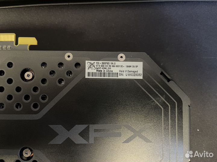 Видеокарта rx 580 8gb 2304sp