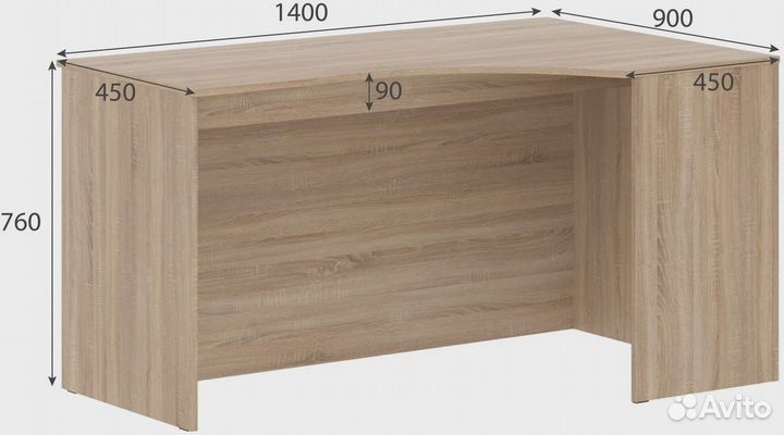 Компьютерный угловой стол 140х90 новый