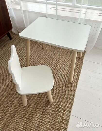 Детский стол и стул новый