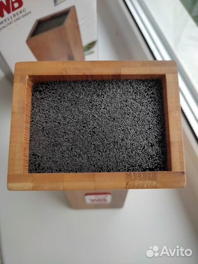 Подставка для ножей новая бамбук wellberg WB-5007