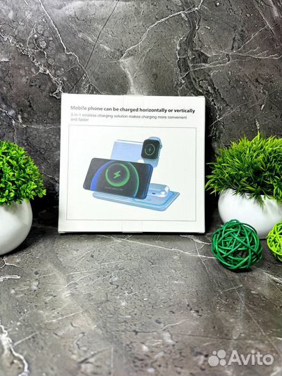 Док-станция для телефона,часов и наушников 3 в 1