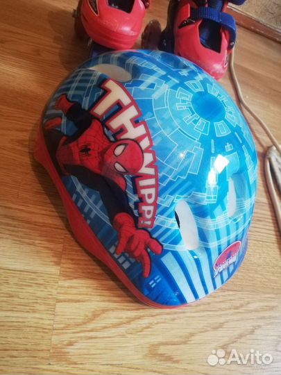 Роликовые коньки детские с защитой