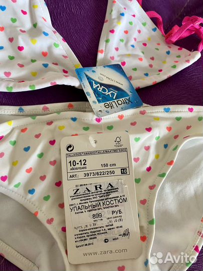 Купальник для девочки новый zara