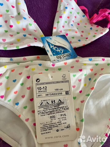 Купальник для девочки новый zara