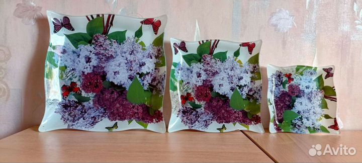 Набор блюд (сервис, стекло)