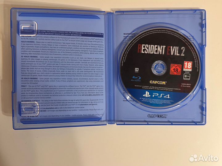 Диск с игрой Resident Evil 2 Remake ps4/ps5