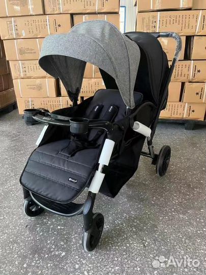 Детская коляска для двойни новые Luxmom 3201 доста