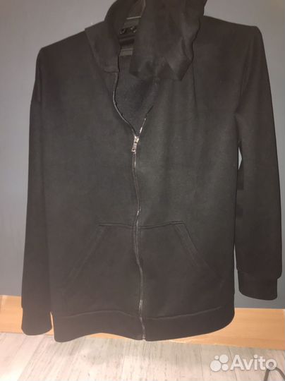 Черная зип худи