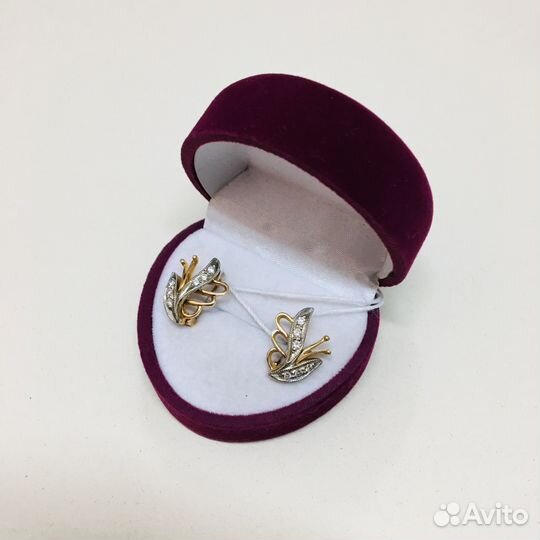 Золотые серьги (24777)