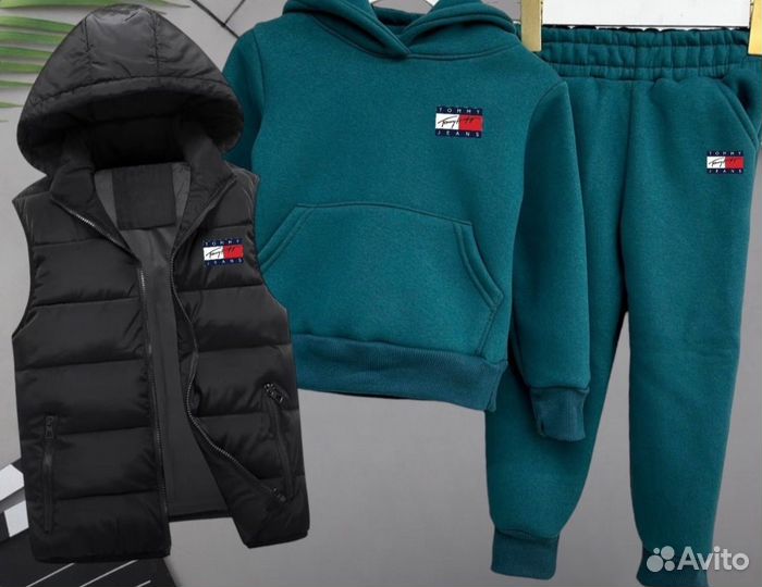 Спортивные утепленные детские костюмы 3 в 1