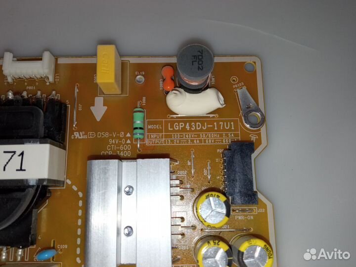 PSU eax67209001 1.5 lgp43dj-17u1 LG 43uk6390plg