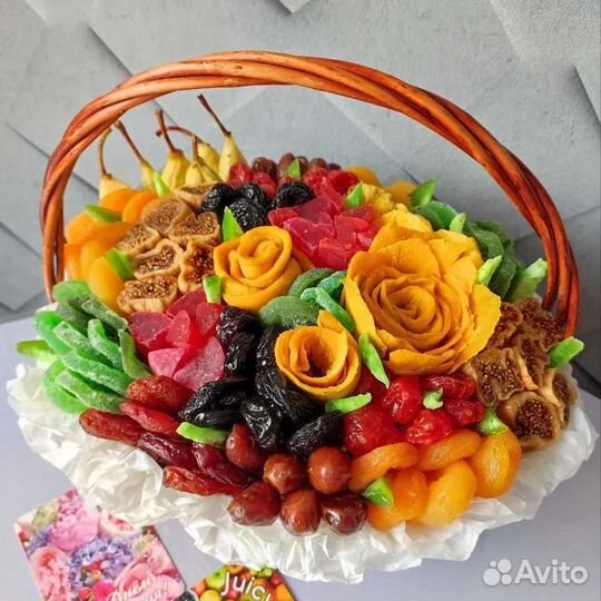 Съедобный букет из сухофруктов учителю 1 сентября