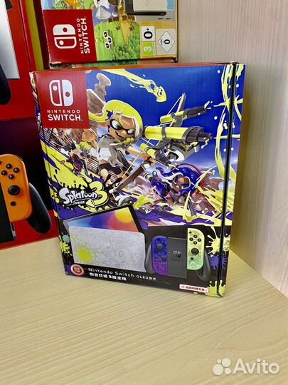 Nintendo switch Oled splatoon 3. Как новая