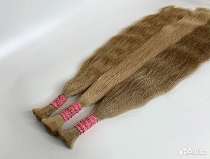 Славянские волосы для наращивания, волна, рассрочк
