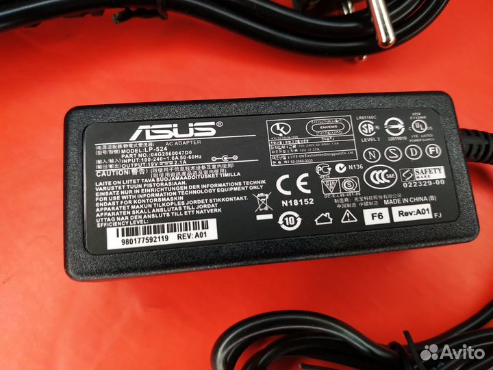 Зарядка для ноутбука Asus 19V 2.1A (2.5 х 0.75)