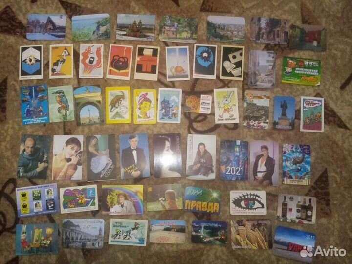 Календарики карманные