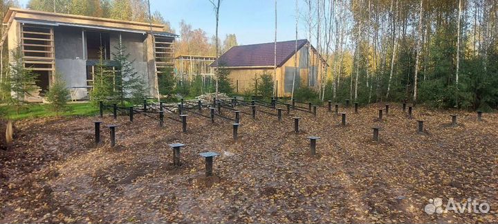 Фундамент на винтовых сваях