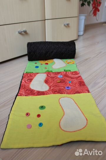 Детский массажный коврик ручной работы