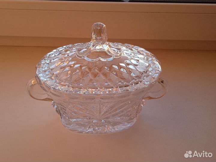 Ваза для конфет хрусталь СССР