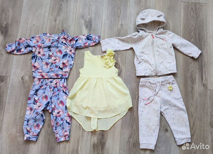Вещи на девочку пакетом р.80