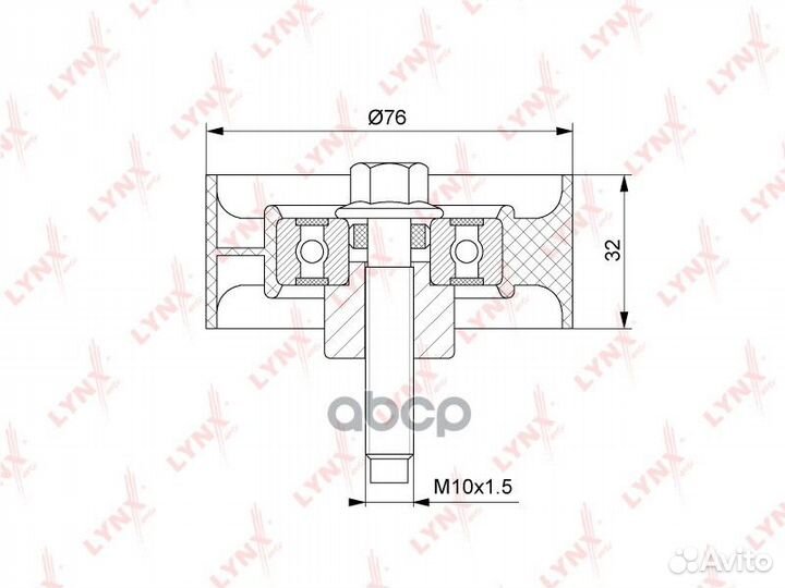Ролик зубчатого ремня грм направляющий PB-3142