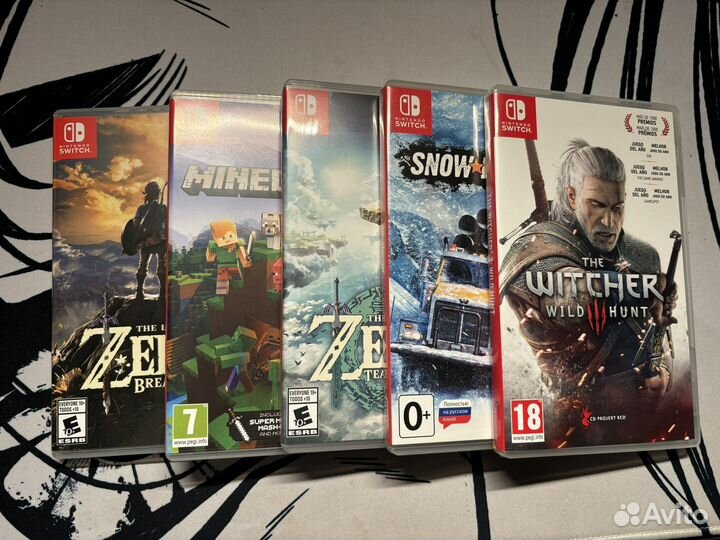 Nintendo switch oled с играми, новая