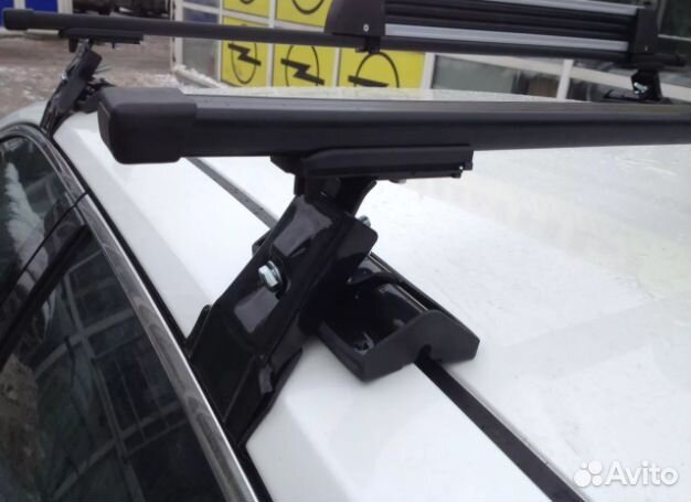 Багажник D-1 на гладкую крышу прямоугольные дуги