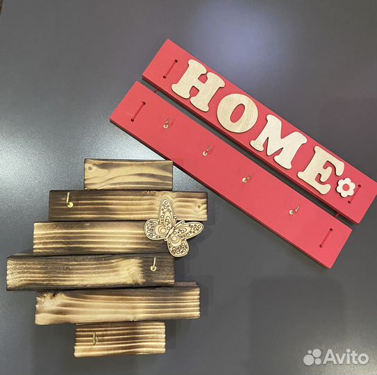 Ключница домики настенная