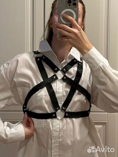 Портупея натуральная кожа