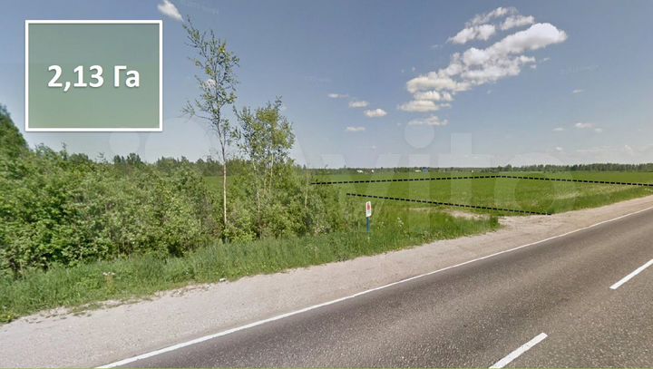 Участок 2,13 га (СНТ, ДНП)