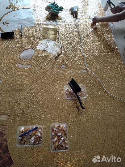 Панно из мозаики, хамам, бассейн