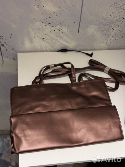 Сумка Telfar Brown Classic Logo Leather Оригинал