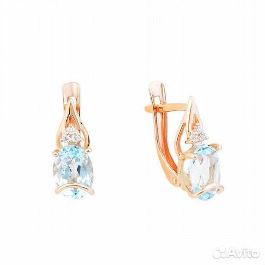 Серьги золотые