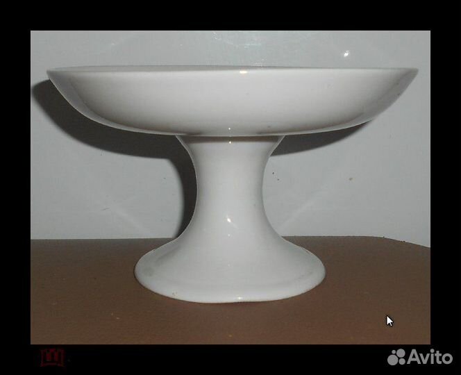 Ваза для фруктов фарфор Дулёво 1953 год. СССР