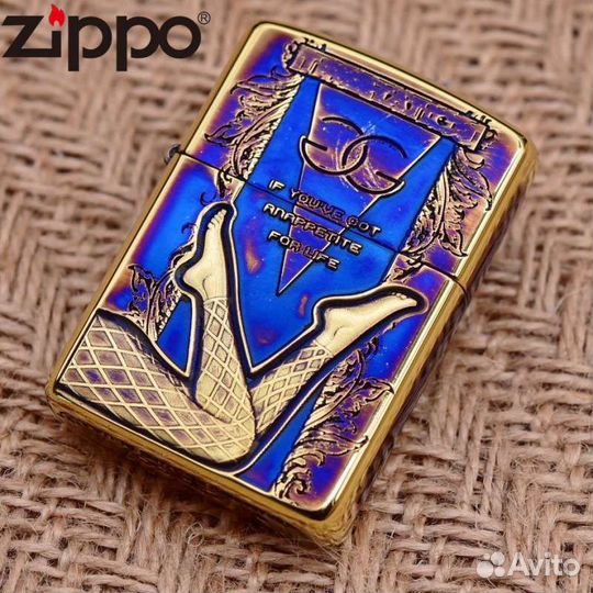 Ажурные чулки из латуни 3D zippo armor зажигалка