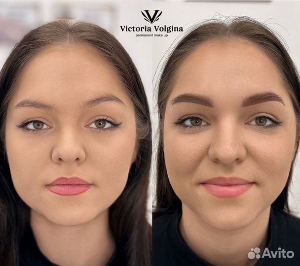 Перманентный макияж бровей