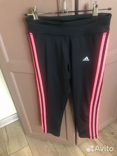 Спортивный костюм жен, xs, Adidas,б/у,черный/оранж