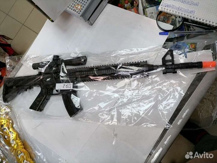 Пистолет трещетка, с пульками