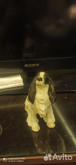 Фарфоровая фигурка собаки лфз
