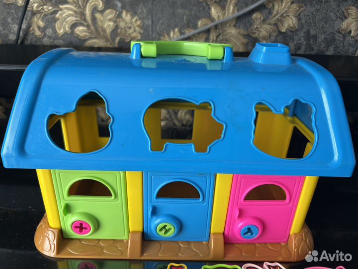 Развивающие игрушки сортер домик животные