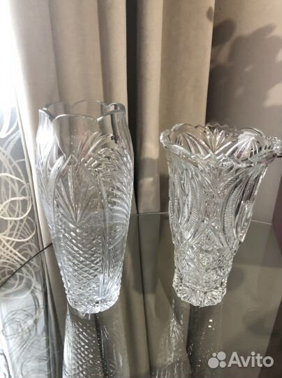 Вазы хрустальные